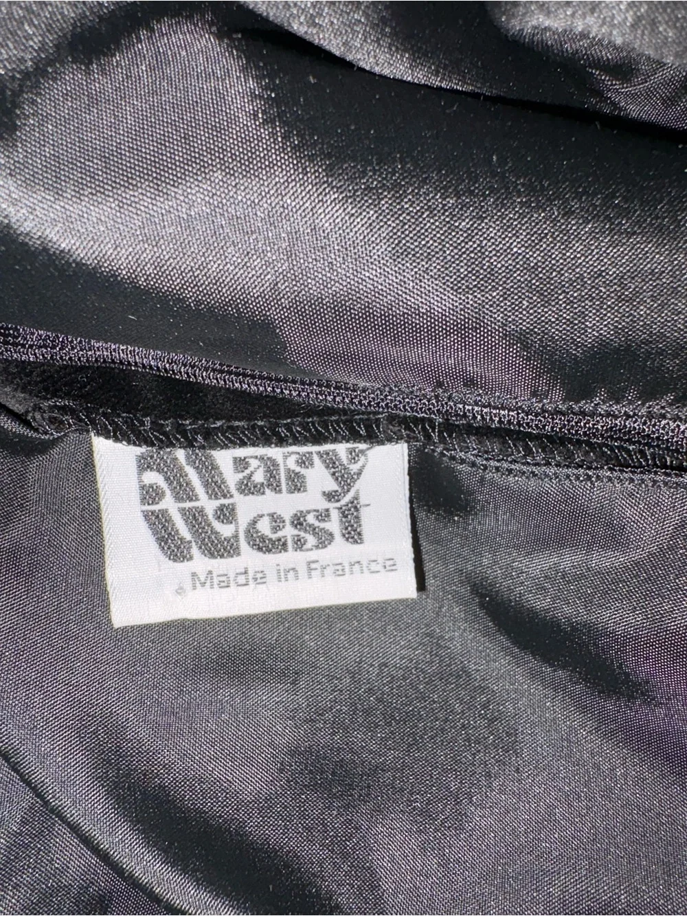 Vintage Black Classic Velvet High-Waist Pencil Skirt by Mary West